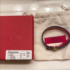 Valentino V logo bracelet reversible